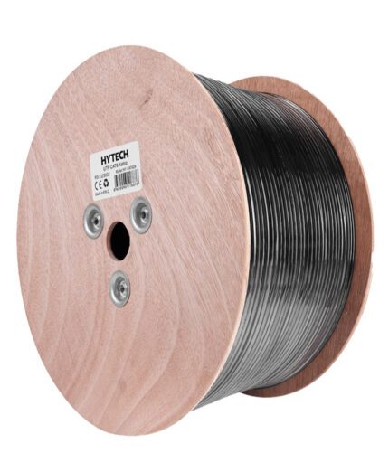 YEKC0007-CAT6 KABLO DIŞ ORTAM HYTECH HY-CAT629 305m Gri/Siyah 0.56mm 23awg